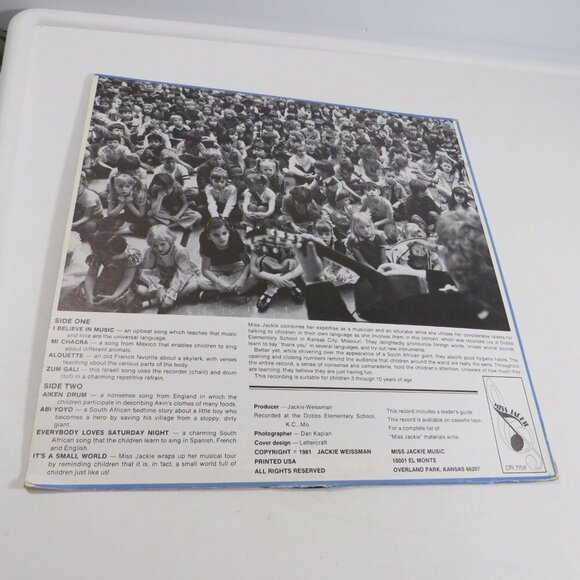 Sing Around the World MISS JACKIE & HER FRIENDS (1) LP Vinyl Record - Picture 2 of 7